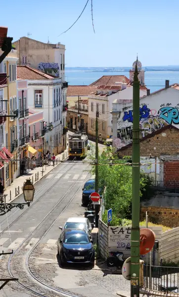 Santa maria maior street ,lisbon,planetgetaway